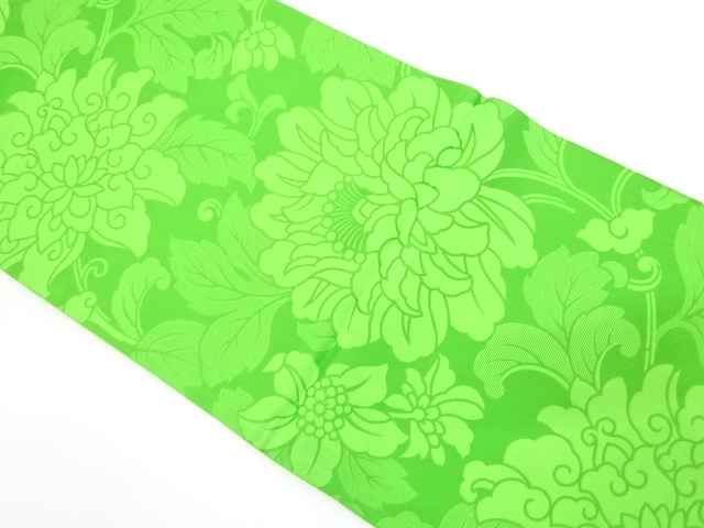 JAPANESE MARU OBI / WOVEN FLORAL SARASA